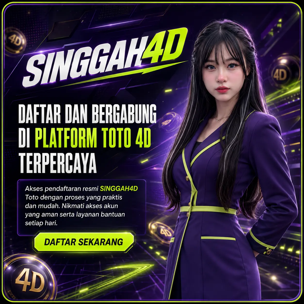 Pendaftaran SINGGAH4D Toto melalui ponsel dan desktop
